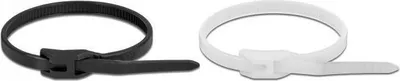 Productafbeelding van Delock kabelbinders met platte kop, lengte 110 mm, breedte 2,5 mm, 100 stuks