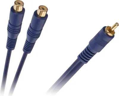 Zdjęcie produktu dla Kabel RCA 1x - gniazdo RCA 2x, 0,2 m