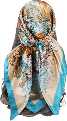 Produktbild von Seidenkopftuch für Damen – 89 cm langes Haartuch, Satin-Kopftuch, Bandanas, quadratisches Seidenhaar, für die Nacht, zum Schlafen