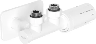 Obrázek produktu pro Mexen G05 sada úhlového termostatického ventilu s krytem S, Duplex, DN50, bílý - W907-958-910-20