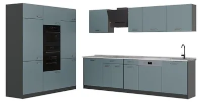 Imagen del producto de Mueble de cocina Vicco R-Line Gris azulado/Antracita 180 cm encimera Mármol, Model 66995