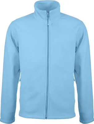 Produktbild von Kariban Herren Fleece Jacke Micro Fleecejacke Winterjacke Windjacke, Größe:M, Farbe:Sky Blue