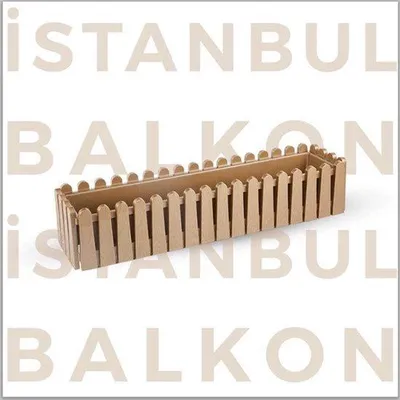 Obrázek produktu pro Květináč Istanbul 9 l ve zlaté barvě na parapet a balkon 55 x 20 cm s odtokem vody, odolný proti UV záření a mrazu