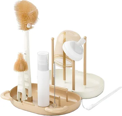 Produktbild von Babyflaschen Reinigungsbürsten Set, BPA-frei, inklusive Schnuller- und Strohhalmbürste, sicher für Flaschen