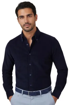 Produktbild von Ledub Hemd dunkelblau Button-Down Slim Fit