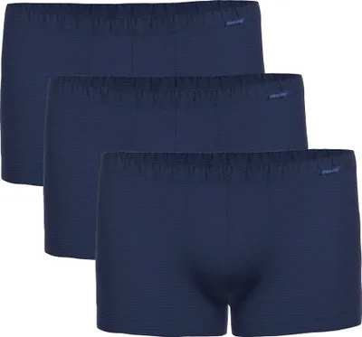 Produktbild von AMMANN Herren Boxershorts 3er Pack - Retro Short Baumwolle & More, Ton-in-Ton Streifen, Baumwollmischung Dunkelblau L