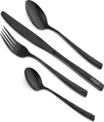 Obrázek produktu pro Sada nerezových příborů Fox Cookware Black - Besteckset