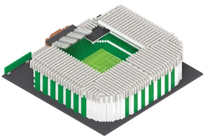 Image de Produit officiel sous licence Celtic FC, stade Celtic Park, briques BRXLZ, stade de football en 3D