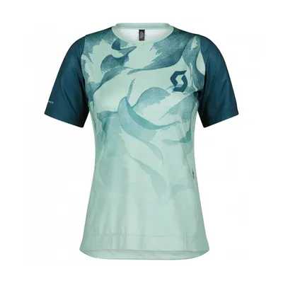 Obrázok produktu pre Cyklistický dres Scott s krátkym rukávom - TRAIL VERTIC LADY - modrá/zelená XS