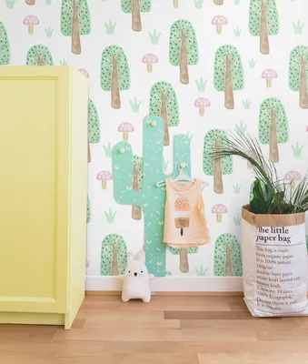 Produktbild von Coloray Fototapete 360x250 cm Latextapete Magicstick - Bäume Pilze Wald Woodl