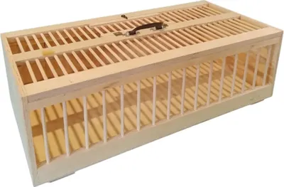 Produktbild von Transportkorb Transportkiste Transportbox für Tauben Transportieren Tiere mit Tragegriff Sprossen 80 x 40cm