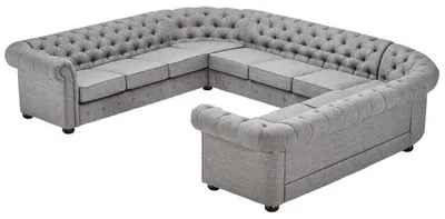 Produktbild von Chesterfield Couch Sofa Polster Wohnlandschaft U-Form Garnitur Ecksofa Couchen