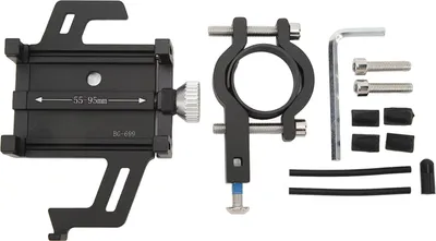 Zdjęcie produktu dla Uchwyt na telefon motocyklowy ze stopu aluminium, wodoodporny, odporny na wstrząsy, uchwyt rowerowy na smartfona