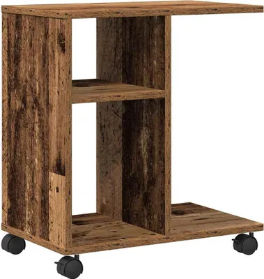 Obrázok produktu pre vidaXL Bočný stolík s policou z regenerovaného dreva 50 x 30 x 55 cm materiál na báze dreva