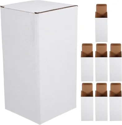 Productafbeelding van Golfkartonnen Verzenddozen - Stevige Pakdozen - Veilig Verzenden - Schokbestendig Ontwerp - 20x10x10 cm - Wit