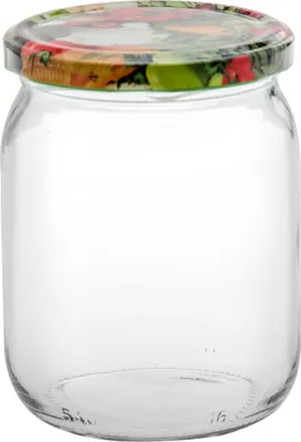 Obrázok produktu pre Konzervačná nádoba 540 ml ¤82 mm s viečkom, sada 6 kusov