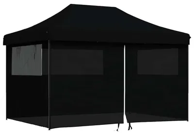 Obrázek produktu pro vidaXL Skládací pop-up párty stan se 4 bočními panely černý