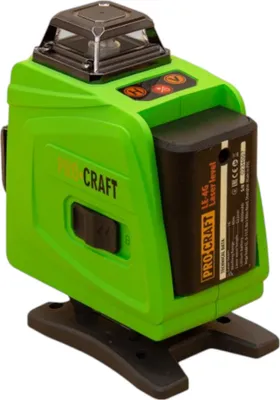 Produktbild von Procraft LE-4G Akku Linien- / Kreuzlinienlaser Set 3,7 V 40 m grün selbstnivellierend inkl. Akkus, Ladegerät & Zubehör