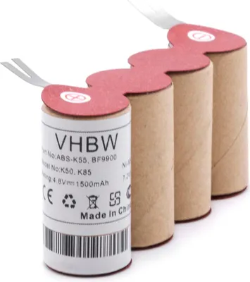 Produktbild von vhbw Akku kompatibel mit Kärcher K85, K50 Staubsauger (1500 mAh, 4,8 V, NiMH)