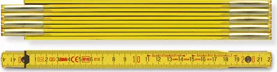 Produktbild von Gliedermastab Lnge 2 m Breite 16 mm mm/cm EG III Buche gelb