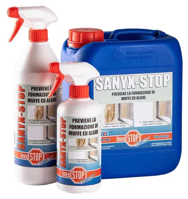 Immagine prodotto di sanificante muffe e alghe 'sanyx-stop' 500 ml
