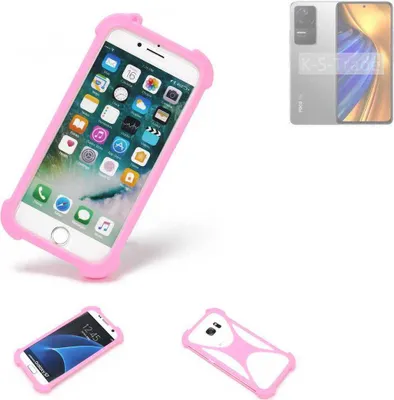 Produktbild von K-S-Trade Handy Hülle kompatibel mit POCO F4 Schutz Hülle Bumper Silikon Schutz Hülle Cover Case Silikoncase Silikonbumper TPU Softcase Smartphone,