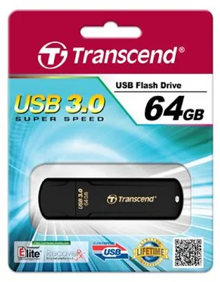 Produktbild von USB-Stick 64GB Transcend JetFlash 700 USB3.1 schwarz