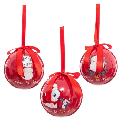 Produktbild von Weihnachtskugeln aus Papier für Kinder, Ø 7,5 cm