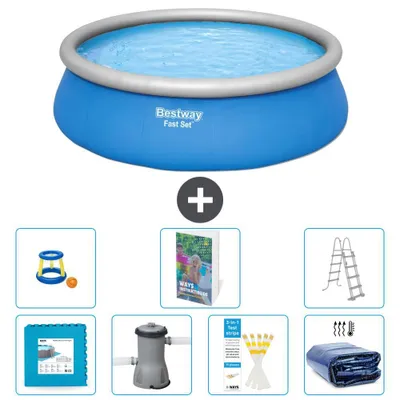 Immagine prodotto di Bestway Fast Set, piscina rotonda - 457x122 cm - 6 pezzi, modello S403