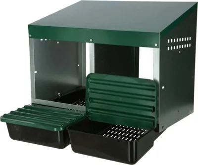 Immagine prodotto di Kerbl Legenest (für Hühner, mit geneigtem Boden, LxBxH 53 x 52 x 43,5 cm) 73134
