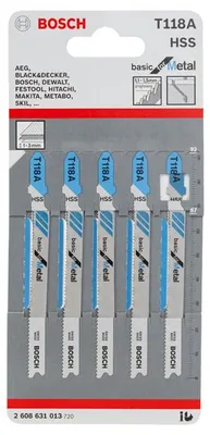Produktbild von Stichsägeblatt T 118 A Basic for Metal, 5er-Pack