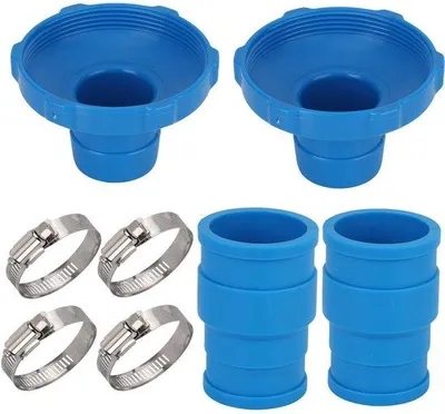 Obrázek produktu pro BOXOB Sada 8 kusů adaptérů pro vysavač do bazénu – modrý konektor pro sací hadici
