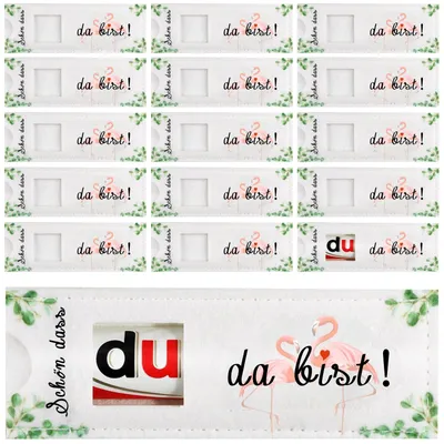 Produktbild von Set mit 24 Filzgeschenken für Gäste