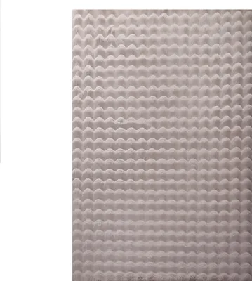 Produktbild von Teppich Läufer Wohnzimmer Beige 80x250 Unicolor - Einfarbig aus Polyester