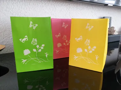 Produktbild von Ri150483 pink-gelb-grün Licht Tüten 3er Set