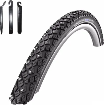 Obrázek produktu pro 1 x zimní plášť na kolo Schwalbe K-Guard Reflex 30-622 (28 x 1,20) včetně 3 montpák