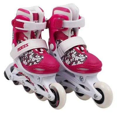 Immagine prodotto di Roces - Pattini in linea "Compy X" per ragazze PP12964 (38 EU - 41 EU) (bianco/rosa)