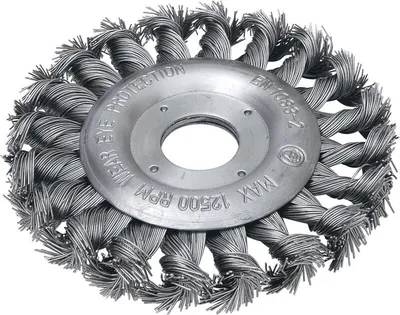 Produktbild von Hm Rundbürste 115 Mm 22,2 Mm Gezopft Stahl Blank 0,5 Mm