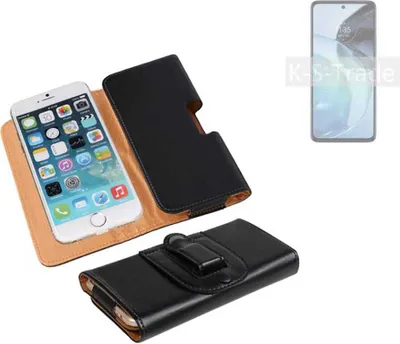 Produktbild von K-S-Trade Schützhülle Handyhülle kompatibel mit Motorola Moto G72 Holster Gürtel Tasche Schutzhülle Handy-Tasche Smartphone Case Seitentasche