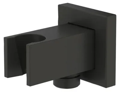 Imagen del producto de OLTENS Hvita (S): Codo de conexión para grifo de ducha, con soporte para ducha, roseta cuadrada