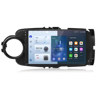 Image de GPS 9 pouces 2+64G pour Toyota Yaris 2011-2018 4 cœurs CarPlay Android Auto Android13 RDS SWC WIFI DAB+