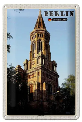 Produktbild von Blechschild Städte Berlin Deutschland Zionskirche 20x30cm