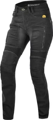 Produktbild von Trilobite Parado Doublelayer Slim Damen Motorrad Jeans, schwarz, 28/34