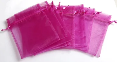 Produktbild von Organzabeutel, Größe 12,5 x 17 cm, violett, 10 Stück