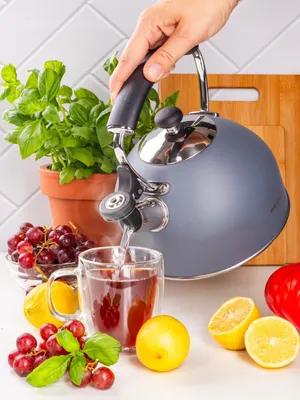 Produktbild von Traditioneller Wasserkessel Mit Pfeifer Für Gas Und Induktion Ofenbach