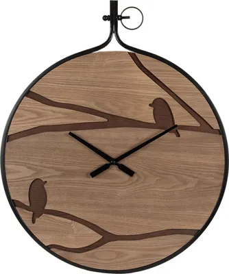 Zdjęcie produktu dla Clayre & Eef 5KL0226 Zegar ścienny 60x4x72 cm - 1xAA brązowy - czarny