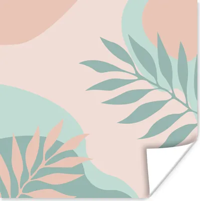 Produktbild von MuchoWow® Poster Sommer - Blätter - Tropisch 75x75 cm - Wand Dekoration