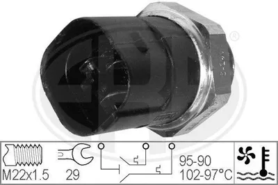 Produktbild von ERA 330280 Temperaturschalter Kühlerlüfter Thermoschalter für VW Golf IV Schrägheck (1J1) GOLF III (1H1) GOLF II (19E, 1G1) Golf IV Variant (1J5)
