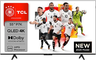 Produktbild von TCL P8K 55P8K, 139,7 cm (55"), 3840 x 2160 Pixel, QLED, Smart-TV, WLAN, Metallisch