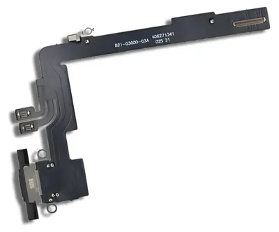 Produktbild von Ersatz USB-C Ladebuchse mit Flexkabel für iPhone 16 Pro Max (A3296), Schwarz